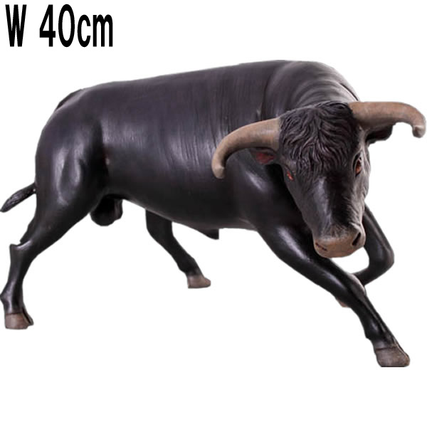 戦う雄牛 / Fighting Bull FRPアートオブジェ 【商品番号：m-fr020405BL】