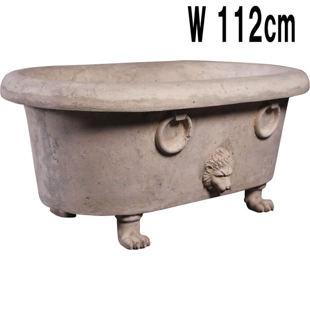 19世紀のバスタブ・ローマストーン仕上げ Nineteen Century Bath  FRPアートオブジェ 【商品番号：m-fr050601】