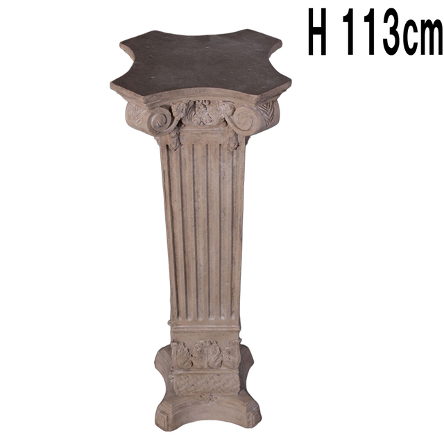 ヴェローナの柱・ローマストーン仕上げ Column Verona  FRPアートオブジェ 【商品番号：m-fr060602】