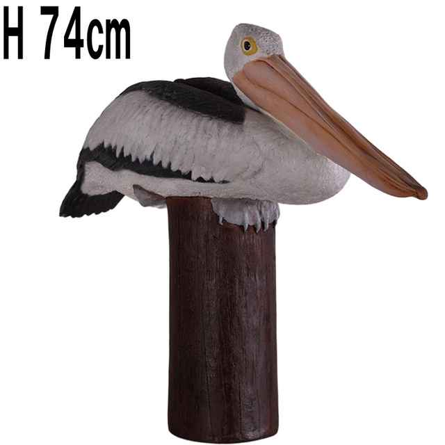 ポストの上のペリカン / Pelican on Post  FRPアートオブジェ 【商品番号：m-fr080119】