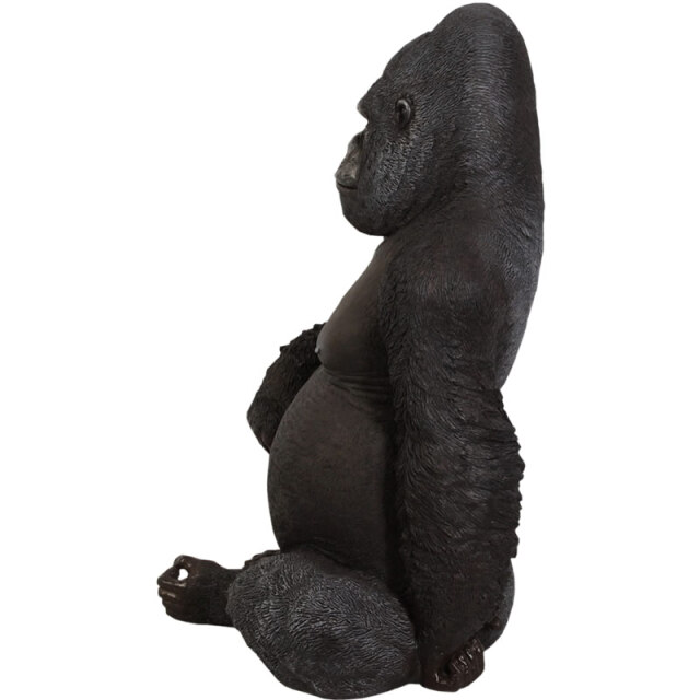 悠然たるゴリラ Silver Back Gorilla FRPアートオブジェ【商品番号：m