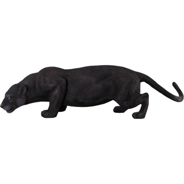 黒豹 黒豹の跳躍 Black Panther FRPアートオブジェ【商品番号：m-fr090011】