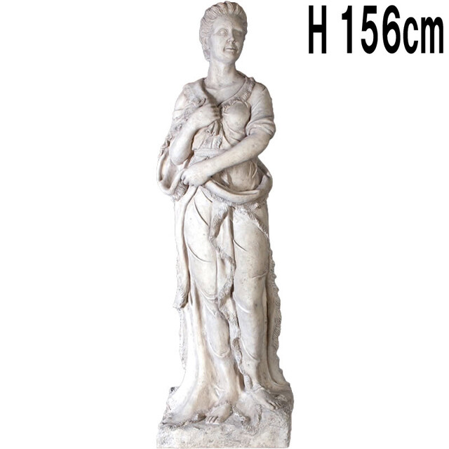季節の乙女(冬) 高さ156cm Four Seasons - Winter -  FRPアートオブジェ 【商品番号：m-fr090060RS】