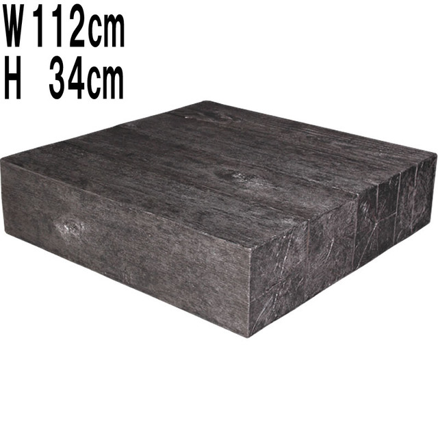 木材風ローテーブル / Old Lumber Coffee Table  FRPアートオブジェ 【商品番号：m-fr100027】