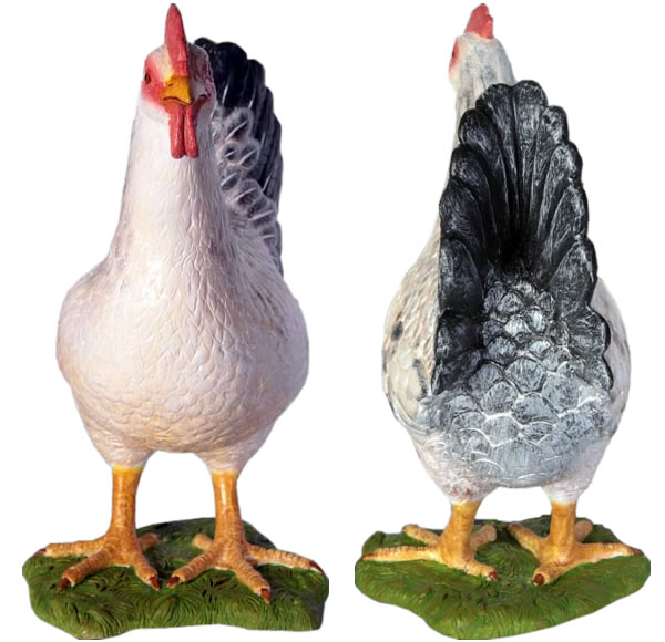 ニワトリ 雌鳥 オブジェ