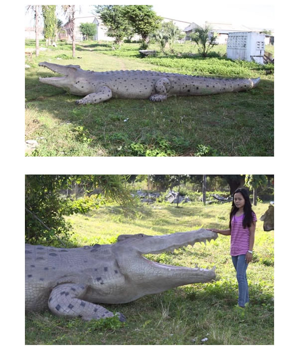 クロコダイル ワニ オブジェ