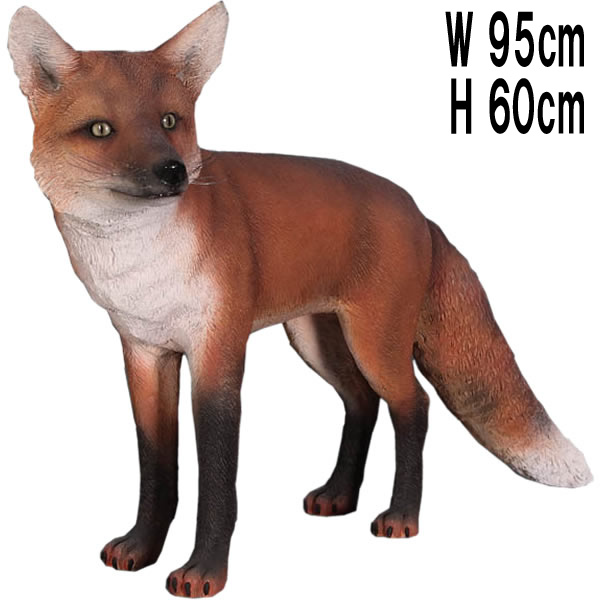 アカギツネ / Red Fox　FRPアートオブジェ 【商品番号：m-fr100103】