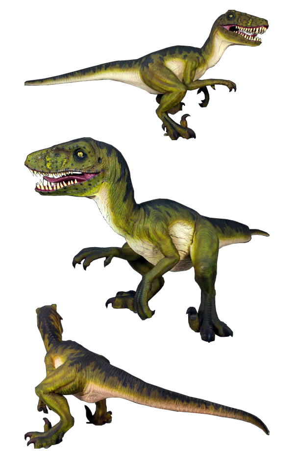 ドロマエオサウルス 恐竜 オブジェ