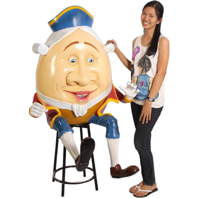 ハンプティダンプティ Humpty Dumpty FRPアートオブジェ 【商品番号：m