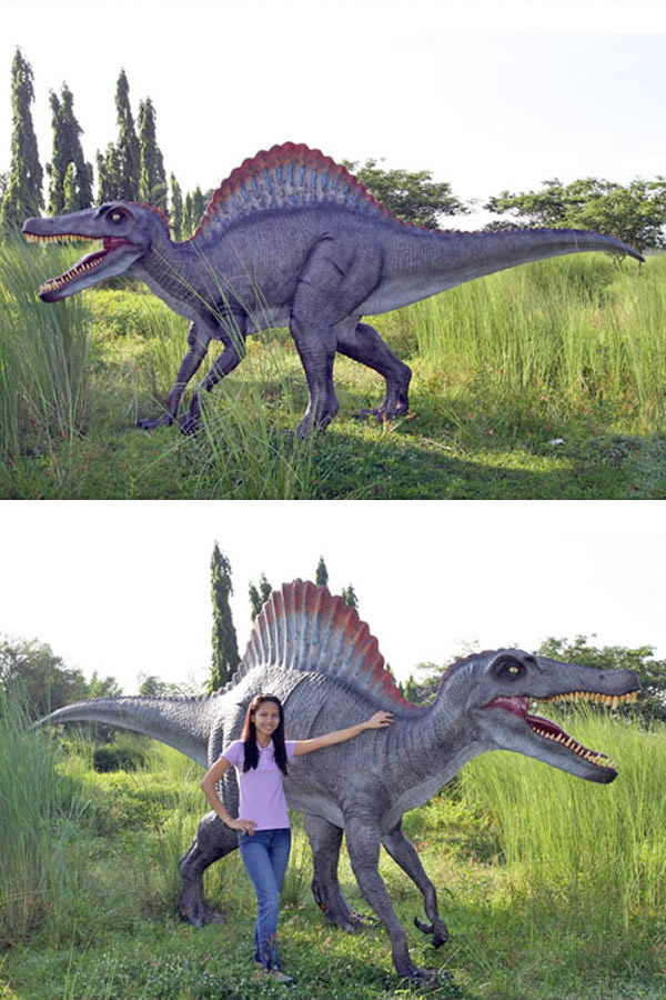 スピノサウルス 恐竜 オブジェ