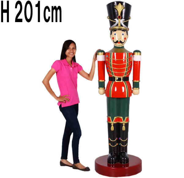 おもちゃの兵隊200cm Toy Soldier 6.5ft FRPアートオブジェ【商品番号：m-fr130092】