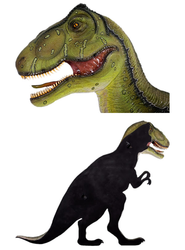 ティラノサウルス 恐竜 壁掛け オブジェ