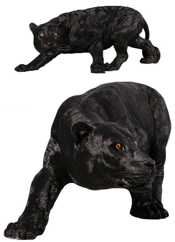 クロヒョウ オブジェ 黒豹