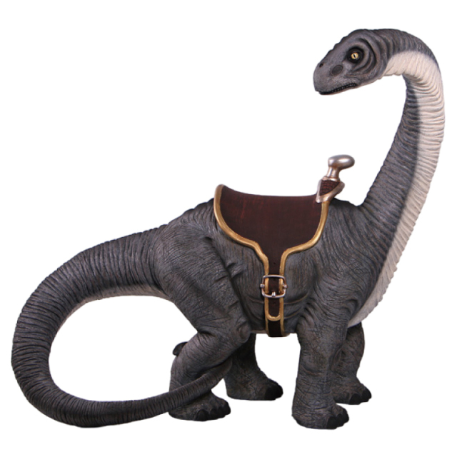 乗れるアパトサウルス Apatosaurus with Saddle FRP恐竜オブジェ【商品