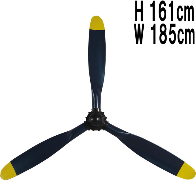 壁掛けアート・3枚羽のプロペラ / Propeller 72  FRPアートオブジェ 【商品番号：m-fr170197】