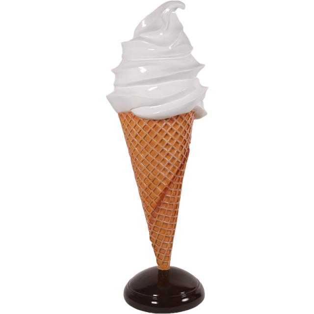 巨大なソフトアイスクリーム Soft Serve Ice Cream 6.5H FRPアート