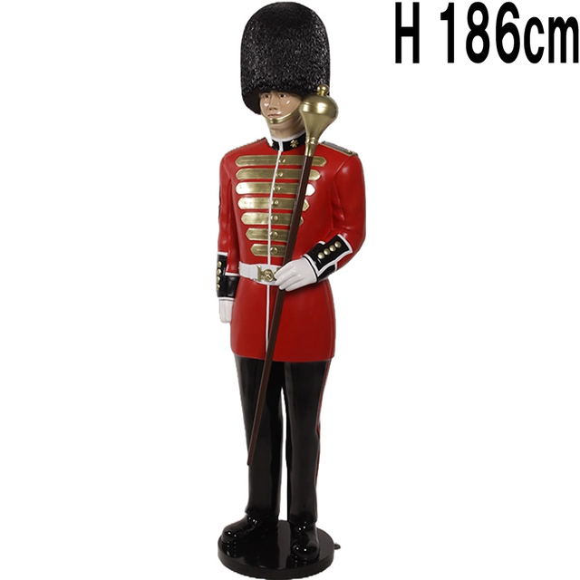 王位英国陸軍の立像 Royal Artillery Officer　FRPアートオブジェ 【商品番号：m-fr180175】
