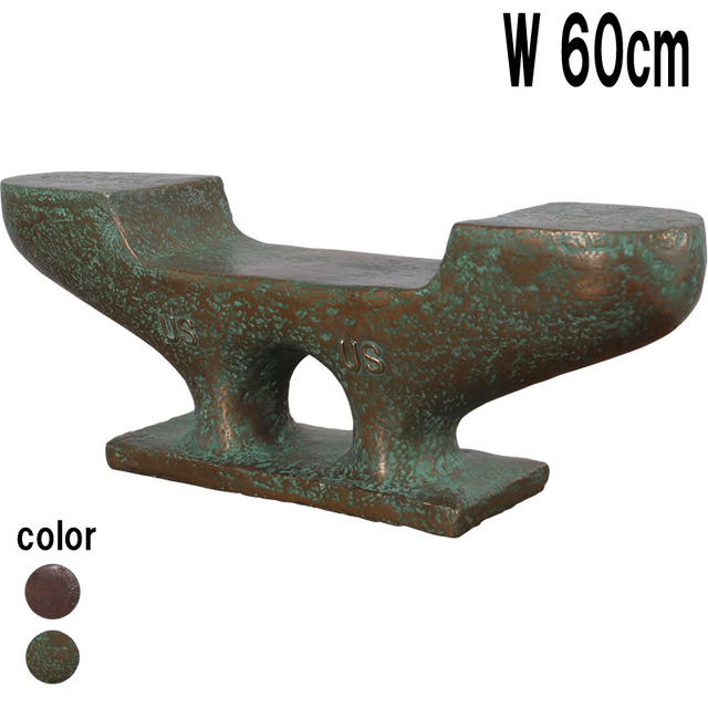 シップドッグ・エイジング加工 / Large Ship's Dock Cleat  FRPアートオブジェ 【商品番号：m-fr180184】