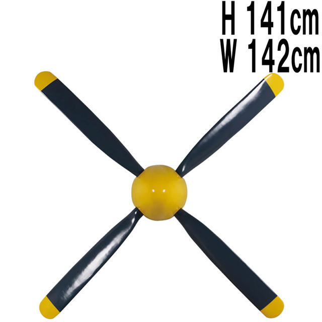 壁掛けアート・4枚羽のプロペラ / P-51 Propeller  FRPアートオブジェ 【商品番号：m-fr190014】