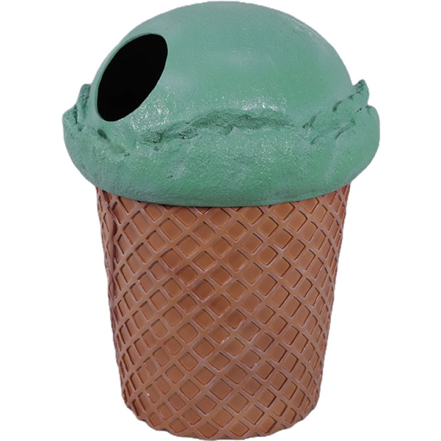 小さなアイスクリームのゴミ箱ダストボックス ミント Ice Cream Cone