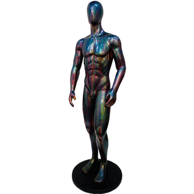 筋肉質でセクシーな男性像マーブル Hunky FRPアートオブジェ 【商品