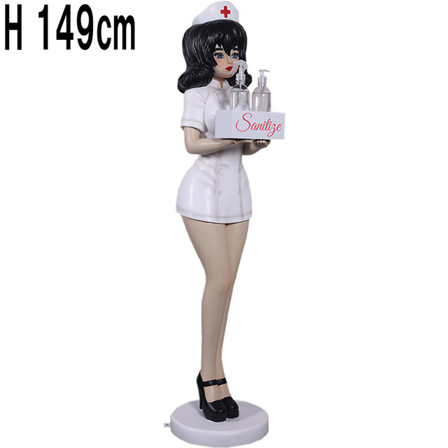ナース立像オブジェ / Nurse 150cm - Anime  FRPアートオブジェ 【商品番号：m-fr210064】
