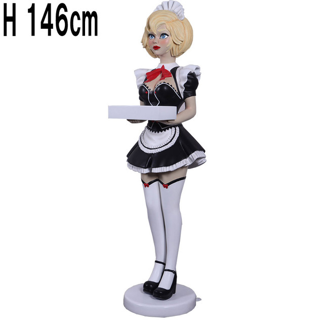 フレンチメイド立像オブジェ / French Maid 150cm - Anime  FRPアートオブジェ 【商品番号：m-fr210095】