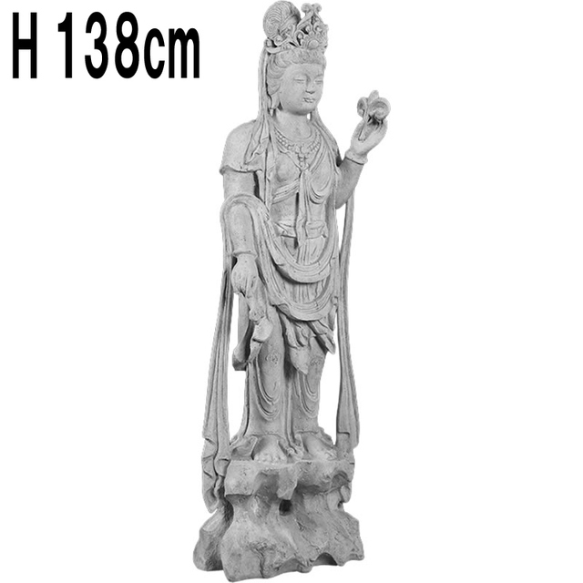観音菩薩立像 / Standing Kuan Yin - RS  FRPアートオブジェ 【商品番号：m-fr210138rs】