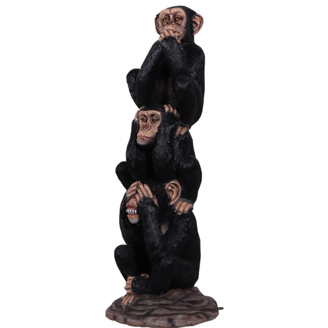 見ざる聞かざる言わざるモンキータワー Three Wise Monkeys Stack FRP