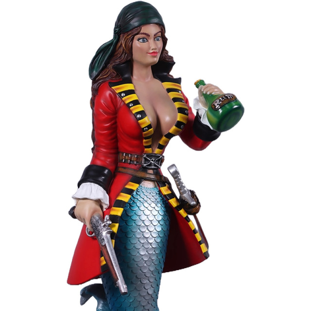マーメイド人魚の女海賊 Sassea The Mermaid Pirate FRPアートオブジェ