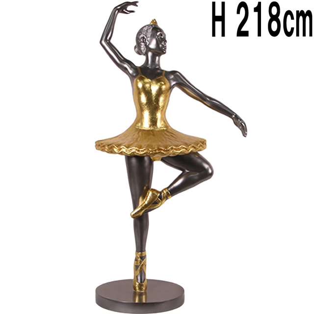 バレリーナ くるみ割り人形 デザイン1 / Ballerina Design 1 - Round Base- GunMetFin&GL  FRPアートオブジェ 【商品番号：m-fr250127】