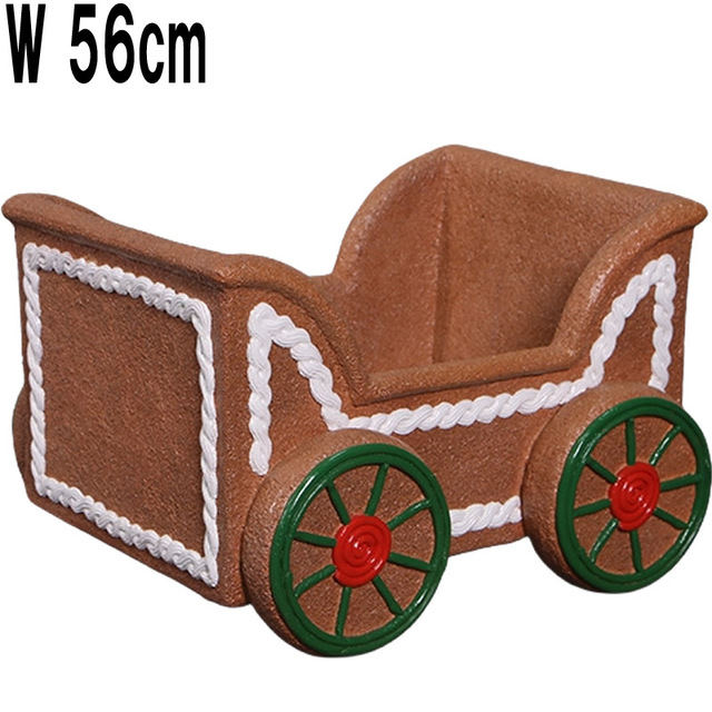 ジンジャーブレッド 貨車トレイン / Gingerbread Cart Version2Finish  FRPアートオブジェ 【商品番号：m-fr250166】