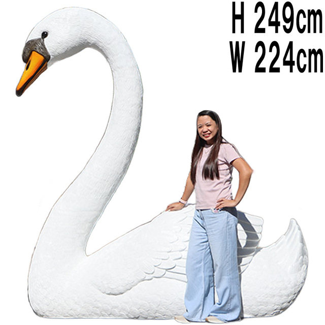 白鳥の愛 / Swan Amore  FRPアートオブジェ 【商品番号：m-fr250171】