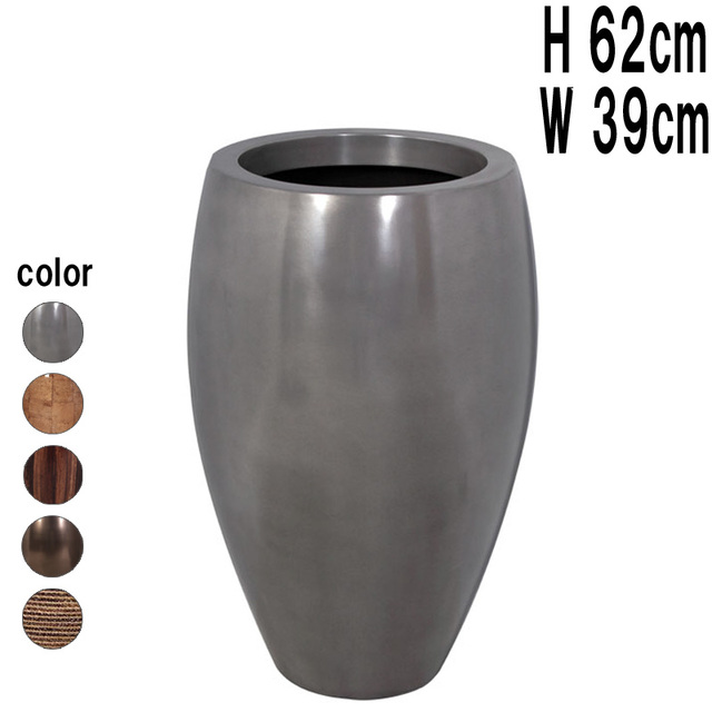 フルート型プランター（アルミ） / Classic Planter 38x60cm FRPアートオブジェ 【商品番号：m-fr4AL61】