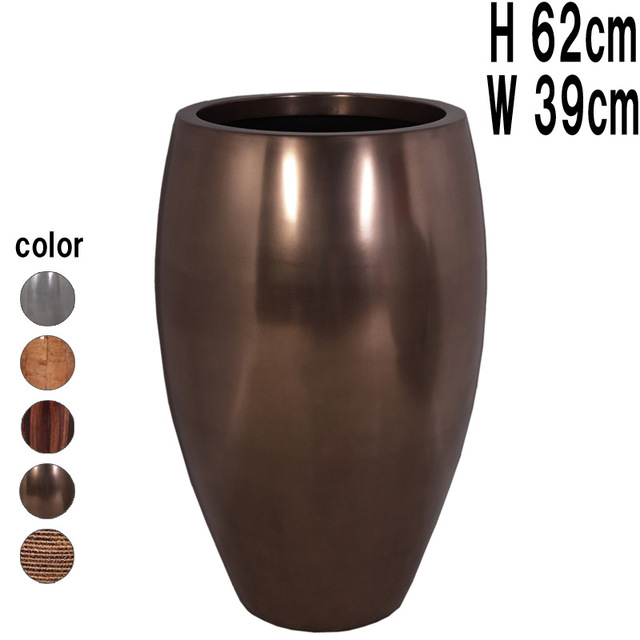 フルート型プランター（ブロンズ） / Classic Planter 38x60cm FRPアートオブジェ 【商品番号：m-fr4BR61】