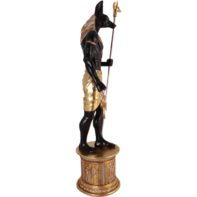 古代エジプト死者の神アヌビス ANUBIS 6FT. W& BASE S&G FRPアート