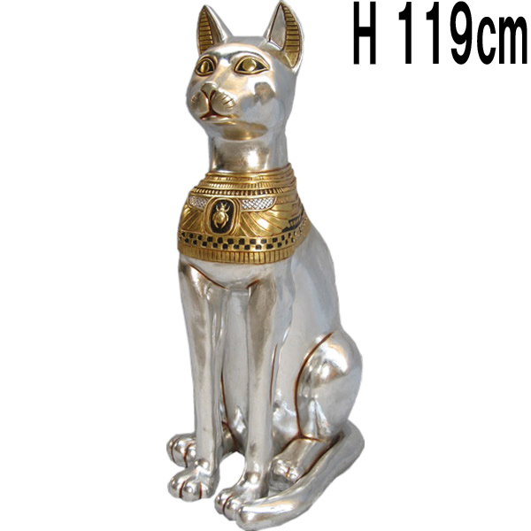 猫の女神（120cm） CAT GODDESS FRPアートオブジェ 【商品番号：m-frAFCA4】