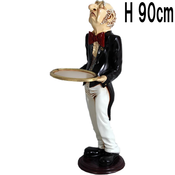 熟練ウェイター / CONNOISSEUR WAITER 3FT.　FRPアートオブジェ 【商品番号：m-frHFCW3】