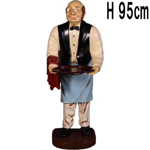 老ウェイター / OLD MAN WAITER 3　FRPアートオブジェ 【商品番号：m-frHFOW3】