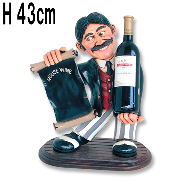 Mr.ダンディのおすすめ / WINE WAITER FRPアートオブジェ 【商品番号：m-frHFWIW】
