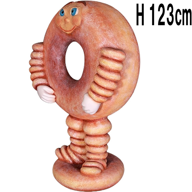 かわいいドーナツマン Donut 3ft.   FRPアートオブジェ 【商品番号：m-frJR0013】