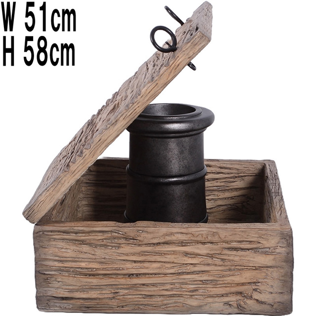 壁から突き出た海賊船の大砲 / Cannon Wall Decor  FRPアートオブジェ 【商品番号：m-frJR0026】