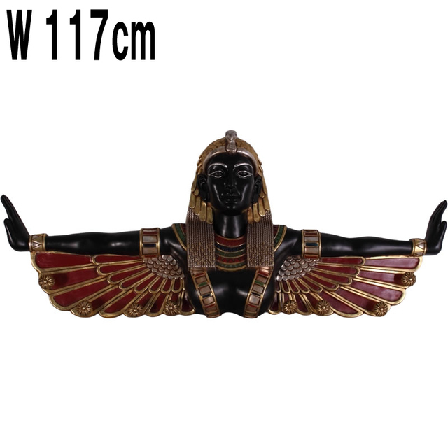 壁掛け両手を広げるエジプト風 女性像 / EGYPTIAN HANGER  FRPアートオブジェ 【商品番号：m-froteha】