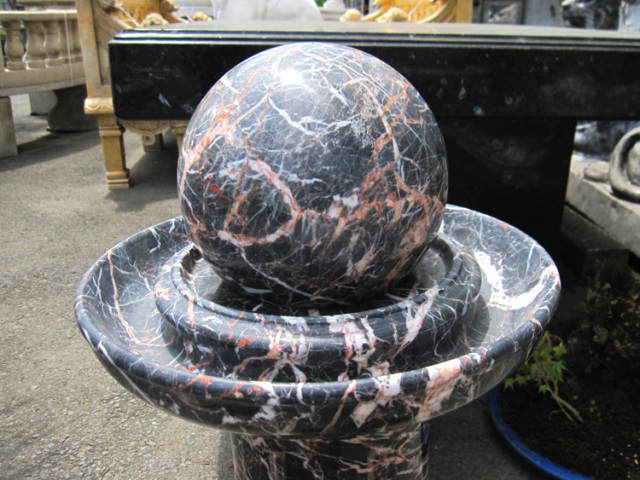 風水　噴水　大理石