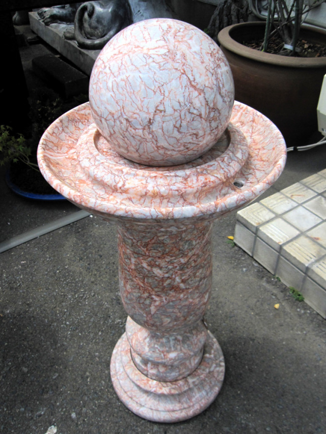 風水　噴水　大理石