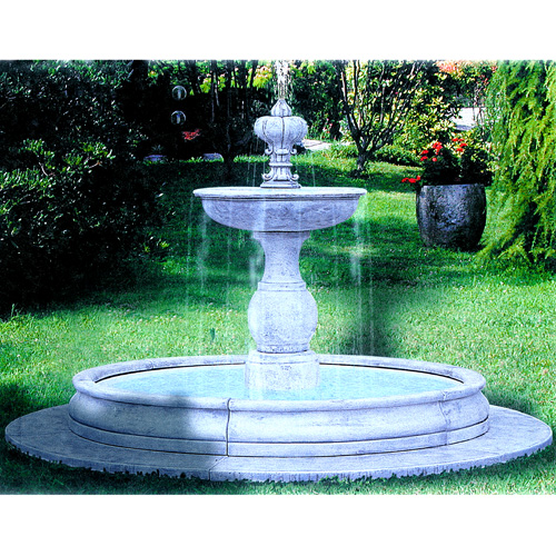 噴水 ジェノバGENOVA（循環ポンプ付）　イタリア製大型噴水　【※商品番号：m-fo2693】