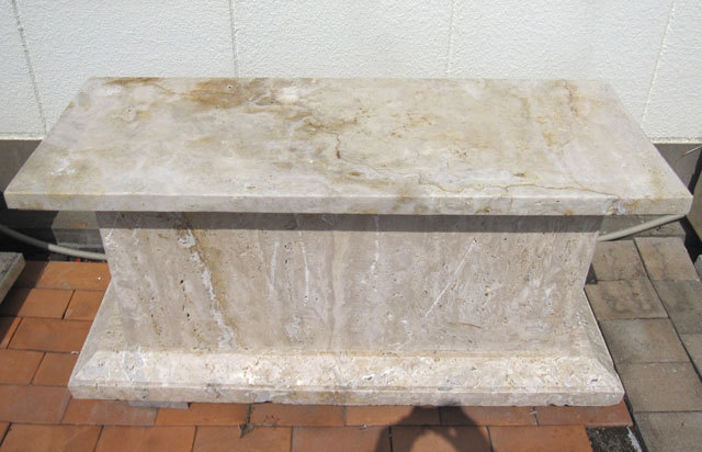 フラワースタンド 花台 天然石ポール（台座・飾り台）天然大理石