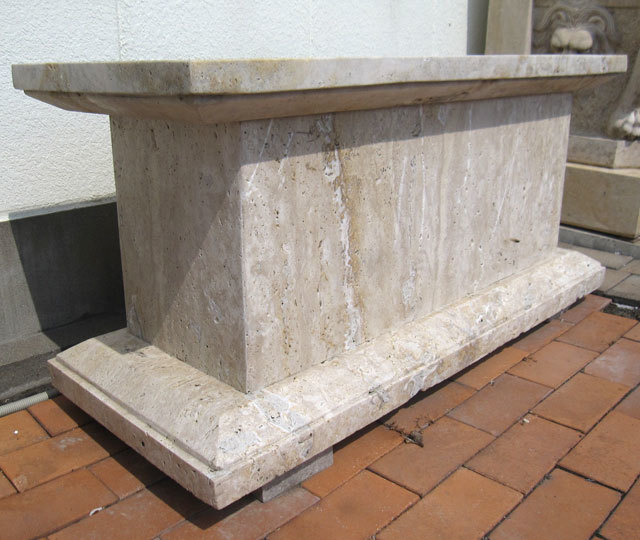 フラワースタンド 花台 天然石ポール（台座・飾り台）天然大理石