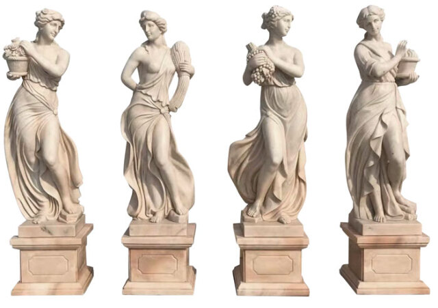 天然大理石彫刻（石像） ぬくもりのヴィーナス（冬） 女性像 の販売