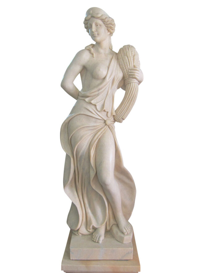 象の石彫刻 大理石 天然大理石彫刻（石像） 収穫のヴィーナス（秋） 女性像 の販売ページ